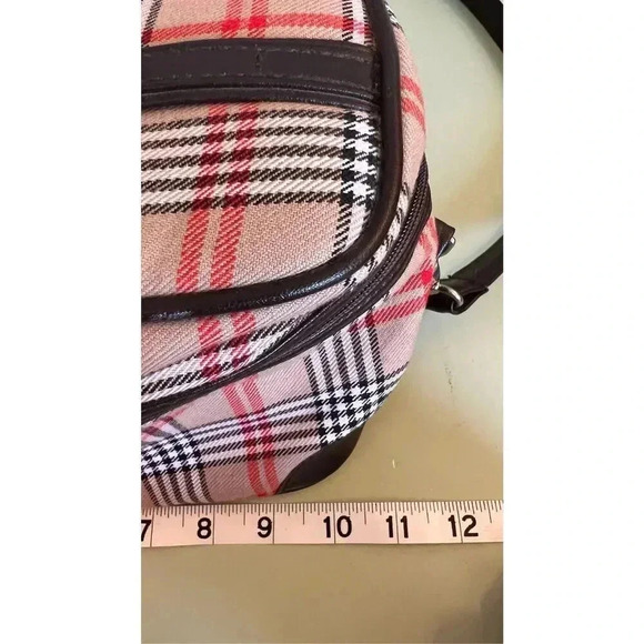 Vintage Tartan Pattern Zip-Around Lunch Crossbody Bag - Picture 10 of 16